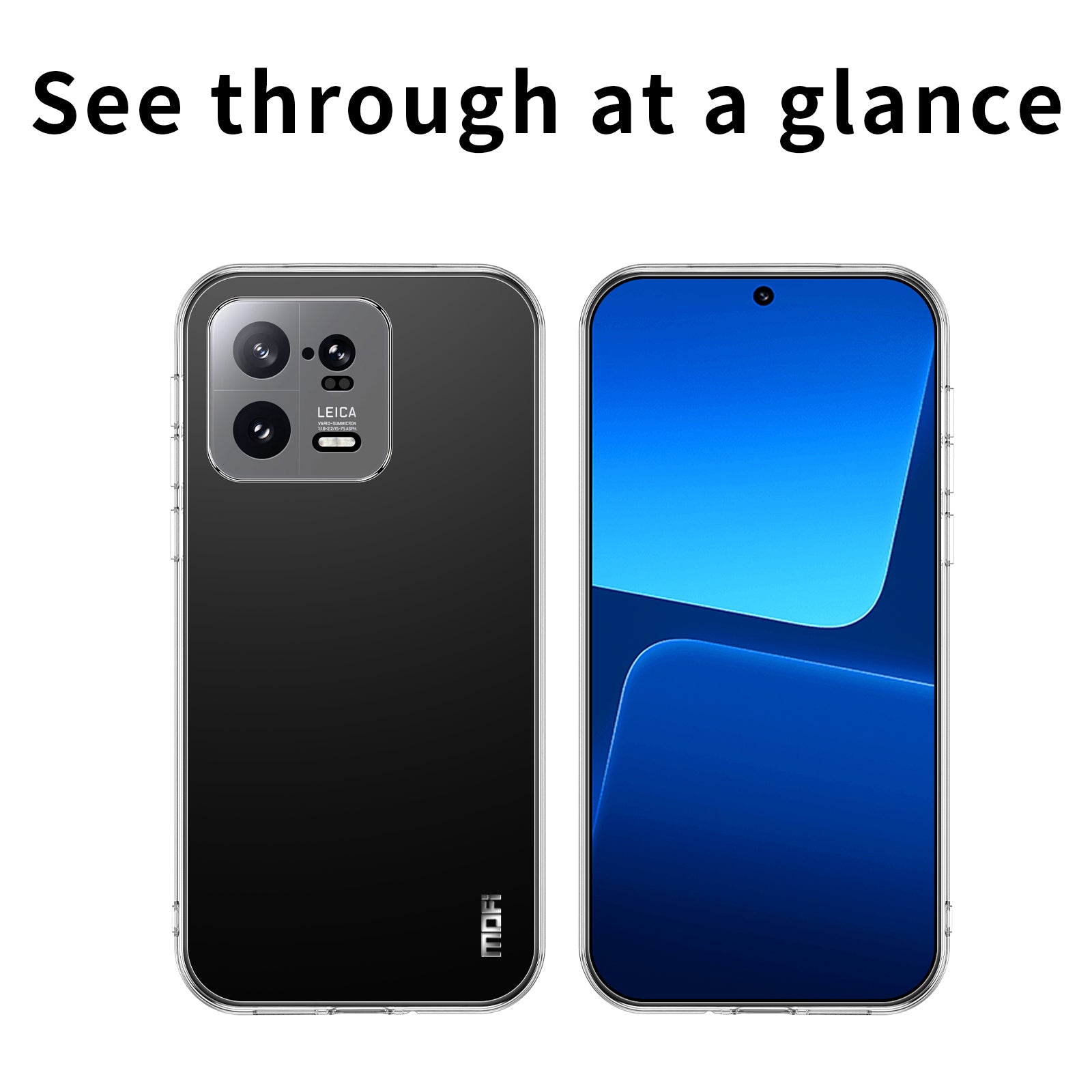 MOFI for Xiaomi 13 Pro 5G Protective Cell Phone Cover Crystal Clear Shockproof Soft TPU Case MOFI for Xiaomi 13 Pro 5G Protective Cell Phone Cover Crystal Clear Shockproof Soft TPU Case